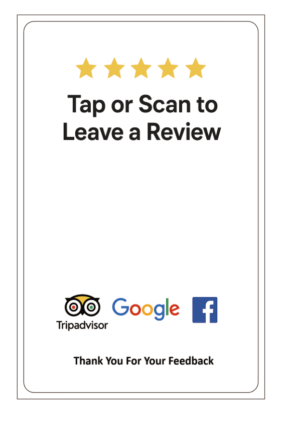 One Tap Card Review — back side